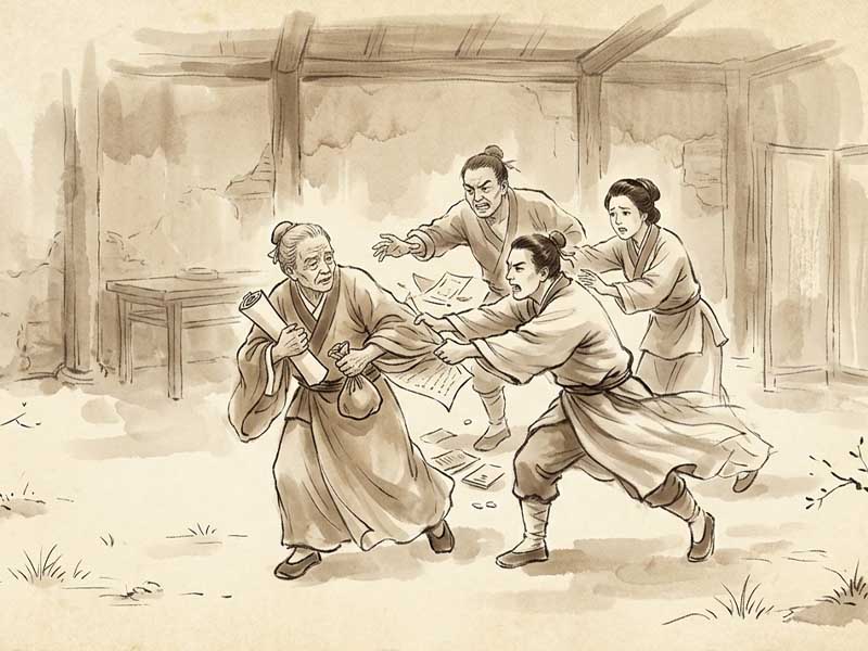 Tả Phù, Hóa Kỵ, Tuế Phá đóng cung Phúc làm gia tăng bất hòa trong dòng họ